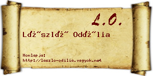 László Odília névjegykártya